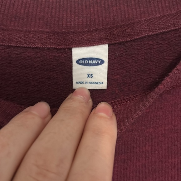 Burgundy Long Sleeve Sweater size: XS - Picture 3 of 6